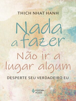 cover image of Nada a fazer, não ir a lugar algum